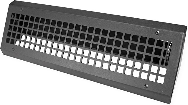 metal turn of the century baseboard vent cover