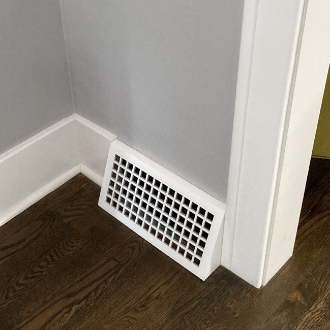 sloping vent cover