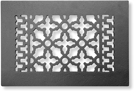 6 by 10 inch historic cast iron vent cover