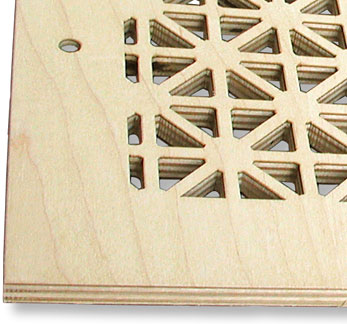 geometric vent cover side view