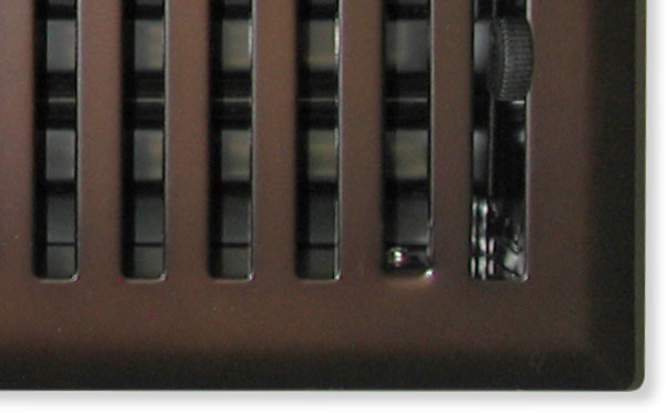 mission vent cover in oil rubbed bronze closeup