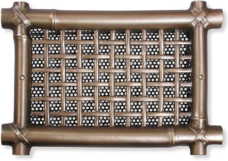 bamboo motif cast metal vent cover