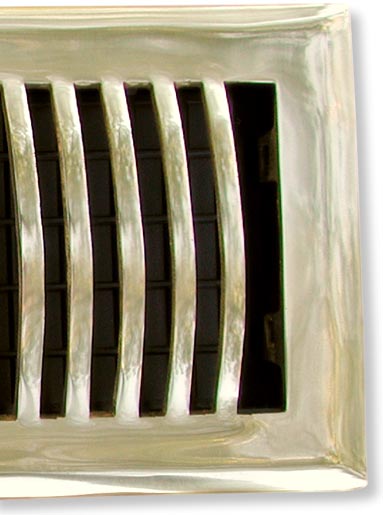 atrium vent cover domed in brass closeup 1